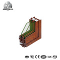 extruded aluminum three track sliding window frame